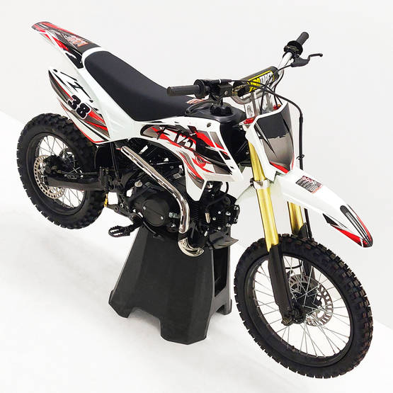 MOTOCROSS PYÖRÄ 125cc XMOTO PUNAINEN VIDEO! Laadukas motocrossipyörä