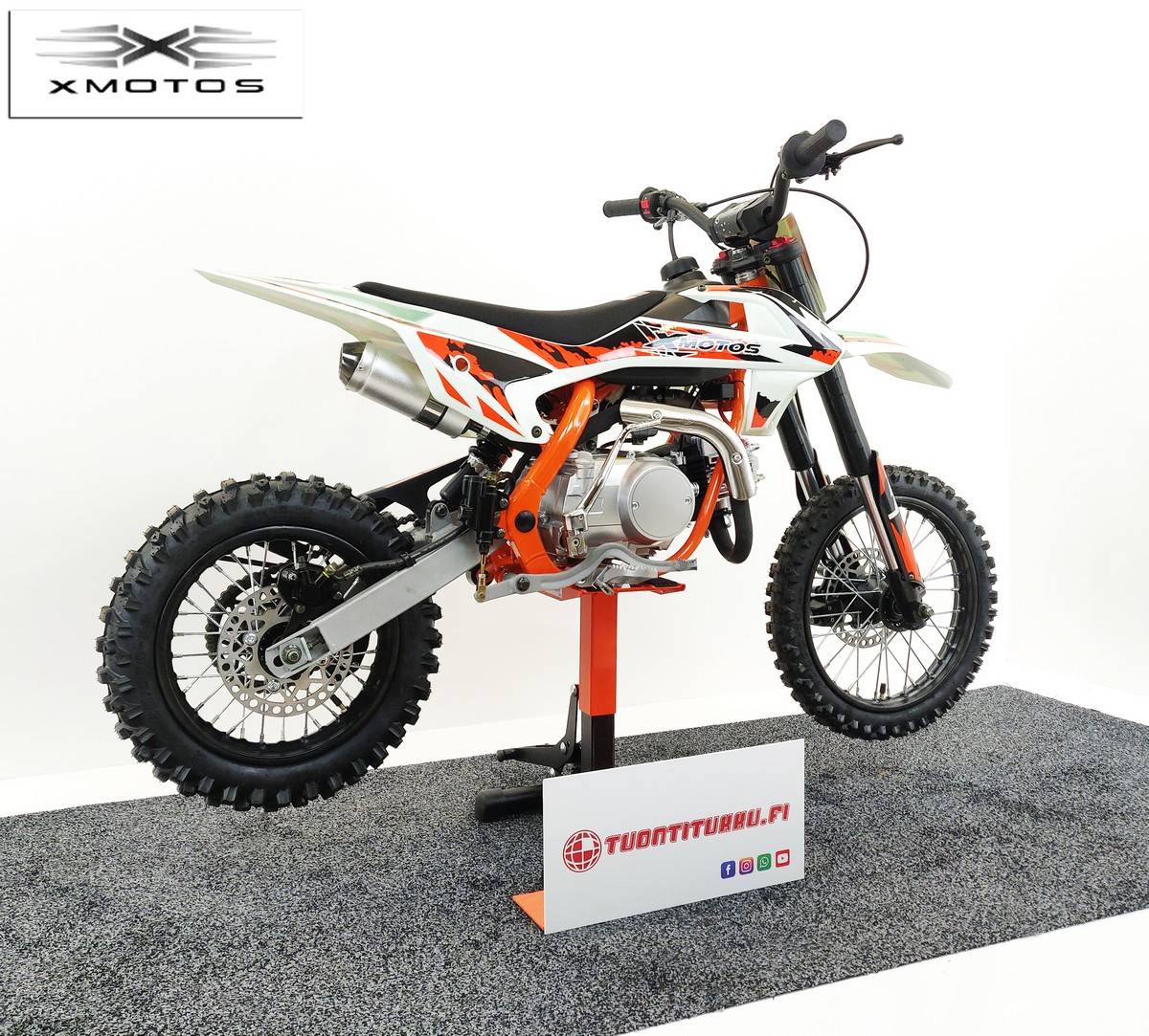 XMOTO MOTOCROSS PYÖRÄ 125CC VIDEO! Xmoto crossipyörä, pihamopo