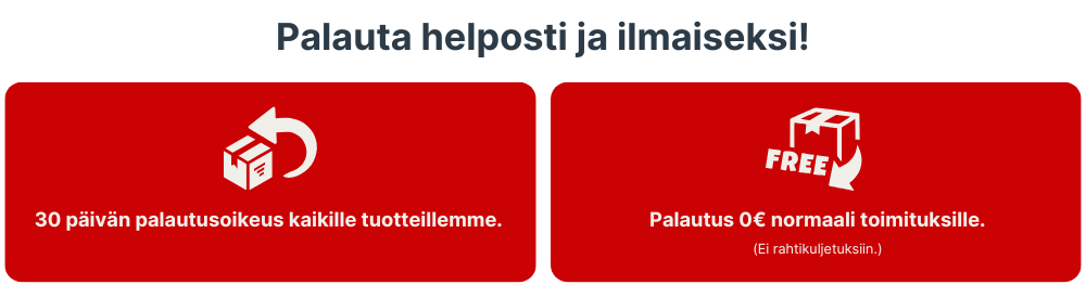 Ilmainen palautus banner