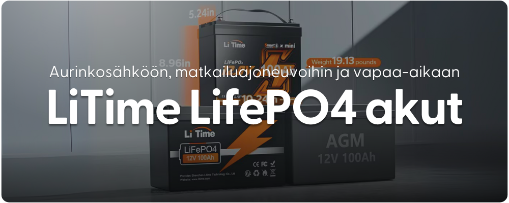 LiTime akut mobiilibanneri