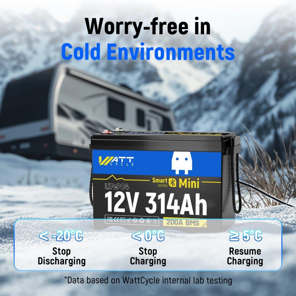 LiFePO4-akun Low Temperature Charge Protection eli kylmälataussuoja