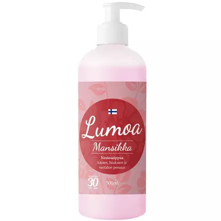 Mansikkainen nestesaippua pumppupullossa - Käsisaippuat - 6419642360900 - 1