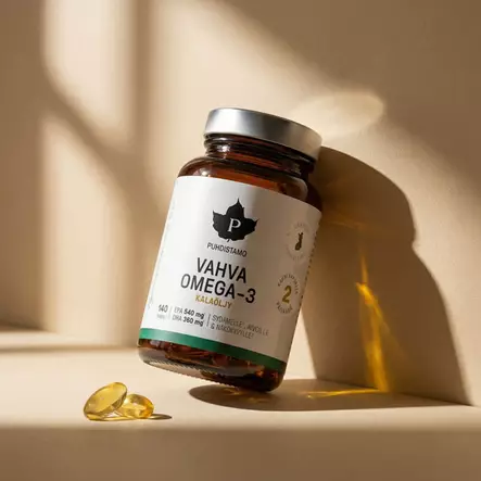 Puhdistamo vahva omega3 kalaöljy 140 kapselia - Vitamiinit ja jauheet - 6430028420810 - 2
