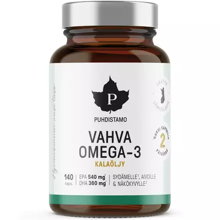 Puhdistamo vahva omega3 kalaöljy - Vitamiinit ja jauheet - 6430028420810 - 1