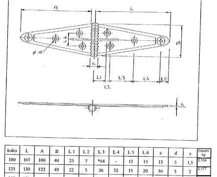 A-sarana 100mm - Saranat - 6414671090910 - 2