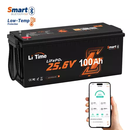 Älykäs vapaa ajanakku 24v 100ah litime lifepo4 bluetooth akku - LifePO4-akut - 6438471346770 - 2