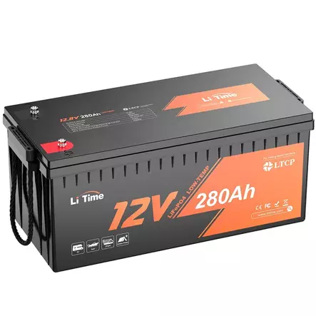 Litime 280ah 12v laadukas vapaa ajan akku - Veneen akut, akkukotelot ja akkulaturit - 6438471341560 - 1
