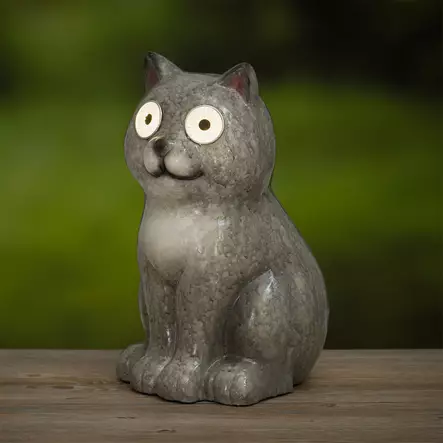 Puutarhapatsas kissa solarvaloilla tarm - Aurinkokennovalaisimet - 6410416340470 - 2