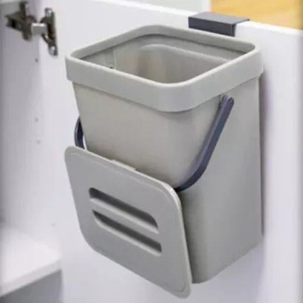 Biojäteastia kannella 3l harmaa - Roskapöntöt ja roskakorit - 8721037635240 - 2