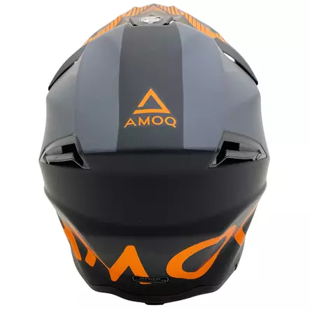 Crossikypärä amoq harmaa musta - Motocross ja enduro kypärät - 6438235251500 - 2