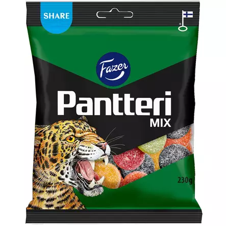 Pantteri mix karkkipussi 230g - Karkkipussit  - 6416453048850 - 1