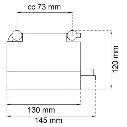 Habo 1368 wc paperiteline terästä piilokiinnityksellä - WC tarvikkeet - 7317900301490 - 2