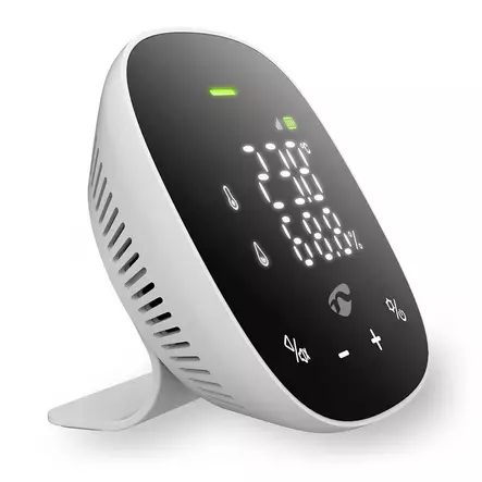 Nedis ilmanlaatumittari hälytyksellä ja sovellusohjauksella - Kodin mittarit, ajastimet ja hälyttimet - 5412810451630 - 2