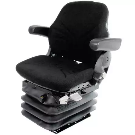 Grammer ilmajousitettu istuin kangasverhoilulla - Työkoneen lisävarusteet - 6438471347760 - 1