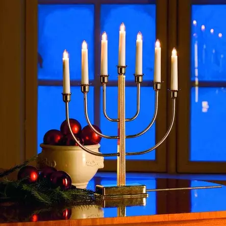 Konstsmide adventtikynttelikkö messinginvärinen - Kyntteliköt - 7318302466800 - 2