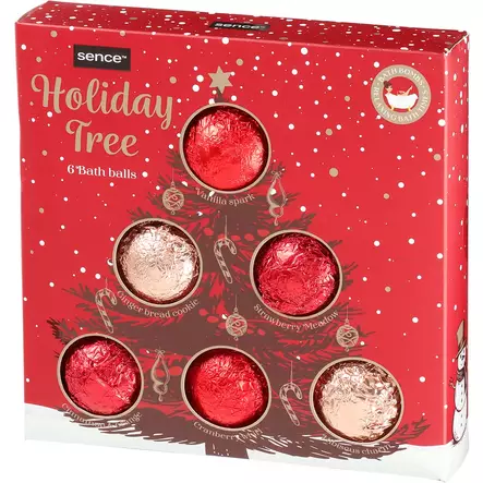 Kylpypommi sence lahjapakkaus christmas list - Kosmetiikkatuotteet - 8721073628640 - 1