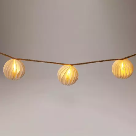 Led valosarja paperipallovalopallot - Paristovalosarjat - 8721037623070 - 2