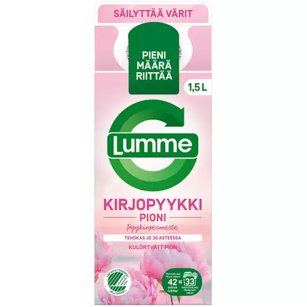 Lumme nestemäinen pyykinpesuaine pioni - Pyykinpesuaineet - 7046110327210 - 1