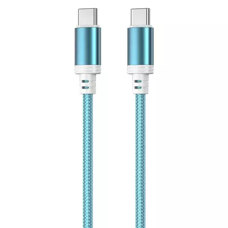 Kaapeli punottu 30w sininen 0,5m usb c usb c - HDMI-, USB- ja datakaapelit - 6430076524140 - 1