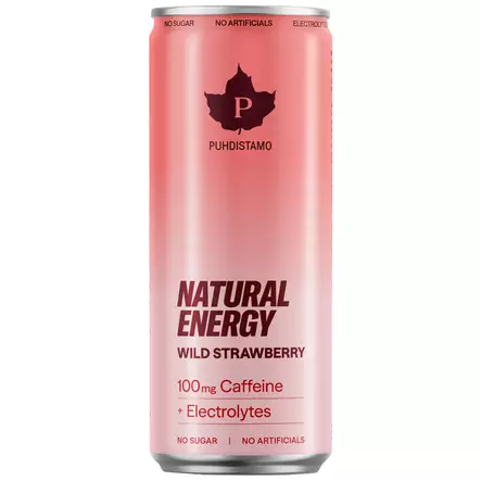 Puhdistamo natural energy wild strawberry - Energiajuomat - 6430028420650 - 2