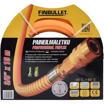 Finbullet superflex paineilmaletku kompressorikäyttöön - Paineilmaletkut - 6438152030820 - 2