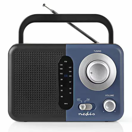Kannettava fm radio nedis - Stereot ja kelloradiot - 5412810471430 - 1
