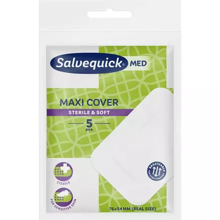 Salvequick med maxi cover laastari 5 kpl - Ensiapupakkaukset ja laastarit - 7310615820720 - 1
