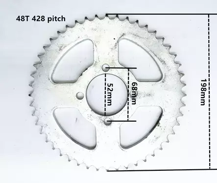 TAKAHAMMASRATAS 48H 428JAKO 4*68mm - Crossin ja mopon hammasrattaat - 6438471002270 - 1