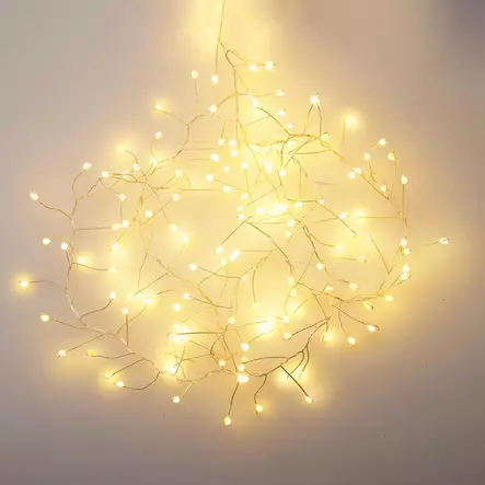 Valoketju 240 led lämmin valkoinen clust - Valoketjut ulko- ja sisäkäyttöön - 8721037616980 - 2