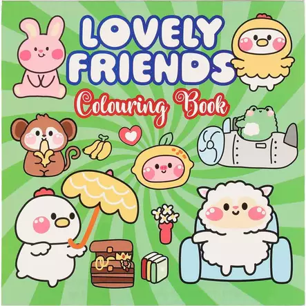 Lasten happy friends värityskirja - Askartelupaperit ja huovat - 8716745030050 - 2