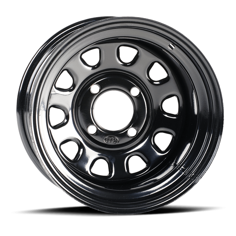 ITP Hurricane Wheel Black 14x7 4/110 2+5 Offset – I.T.P. Tires Part 1428637536B
