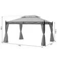 paviljonki capri mittakuva - Paviljongit ja pergolat - 6438168085340 - 3