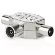 Satelliitti ja antenni sovitin 2x koaksaali uros iec koaksaali naaras - HDMI-, USB- ja datakaapelit - 5412810289530 - 1