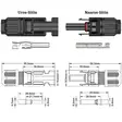 aurinkopaneelin liitinpari MC 4 - MC4 liittimet ja kaapelit - 6438168097510 - 5