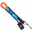 Black island sup leash joustavalla kierrenarulla - SUP-laudan tarvikkeet - 6438235192650 - 2