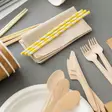 Puuaterimet kattaus - Kertakäyttöruokailuvälineet ja servetit - 4742002003400 - 2
