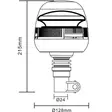 Led majakka 24w 215mm korkea traktoriin ja työkoneisiin - Led-majakat - 8719607206020 - 5
