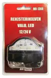 Led rekisterikilven valo 12-24V 2W - Peräkärryn äärivalot ja polttimot - 6430032151700 - 3