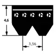 Moniurahihna 8pk2450 optibelt - Työkoneen hihnat - 8PK2450 - 2