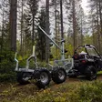 Mönkijällä vedettävä tukkikärry isoilla renkailla puurunkojen hakuun metsästä - Mönkijän peräkärryt ja tukkikärryt - 6438168105130 - 29