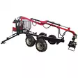 Hydraulinen tukkikärry leveillä tukijaloilla - Mönkijän peräkärryt ja tukkikärryt - 6438014417370 - 2