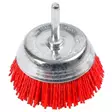 Nailonkuppiharja 75x6mm K120 punainen - Kiillotustarvikkeet - 6438081003780 - 1