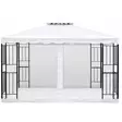 Paviljonki barcelona valkoinen aaltoreunus - Paviljongit ja pergolat - 6438168117980 - 1