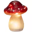 Särölasi sieni led valoilla 15x19cm - Koriste-esineet - 6410416574080 - 1