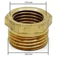 Putkiliitin supistus - Messinki putkiliittimet, nipat ja tulpat - 6419774006080 - 2