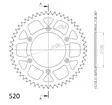 Takaratas Supersprox Alu HO CR/CRF 49T Punainen - Motocrossin ja enduron takahammasarattaat - 8592165076850 - 3