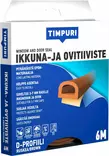 Tiivistenauha D ikkunat / ovet ruskea 6m - Tiivisteet ja tiivistenauhat - 6418091706260 - 1