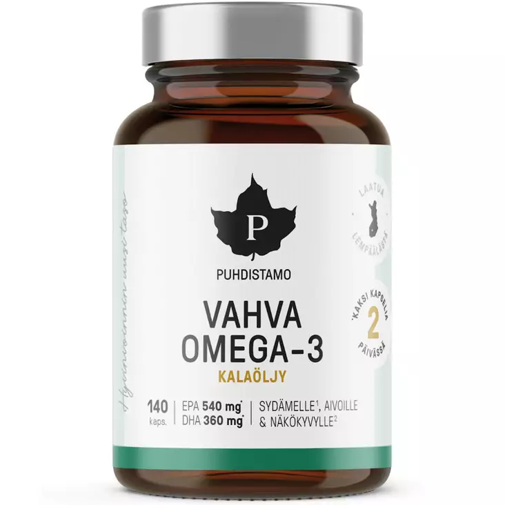 Puhdistamo vahva omega3 kalaöljy - Vitamiinit ja jauheet - 6430028420810 - 1