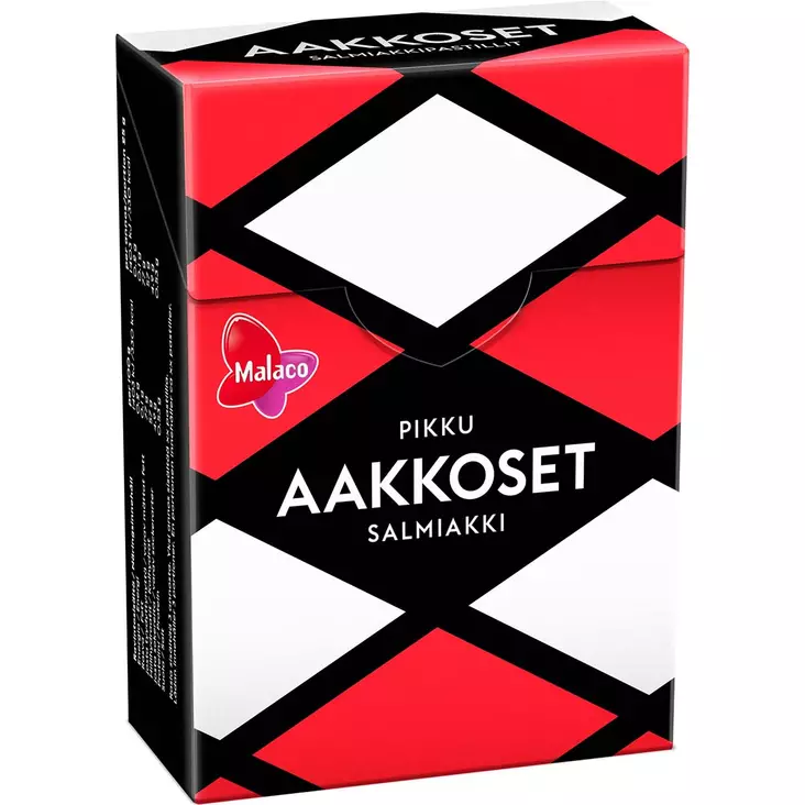 Malaco pikku aakkoset salmiakki 75g rasia - Pastillit ja purukumit - 6420256911990 - 1