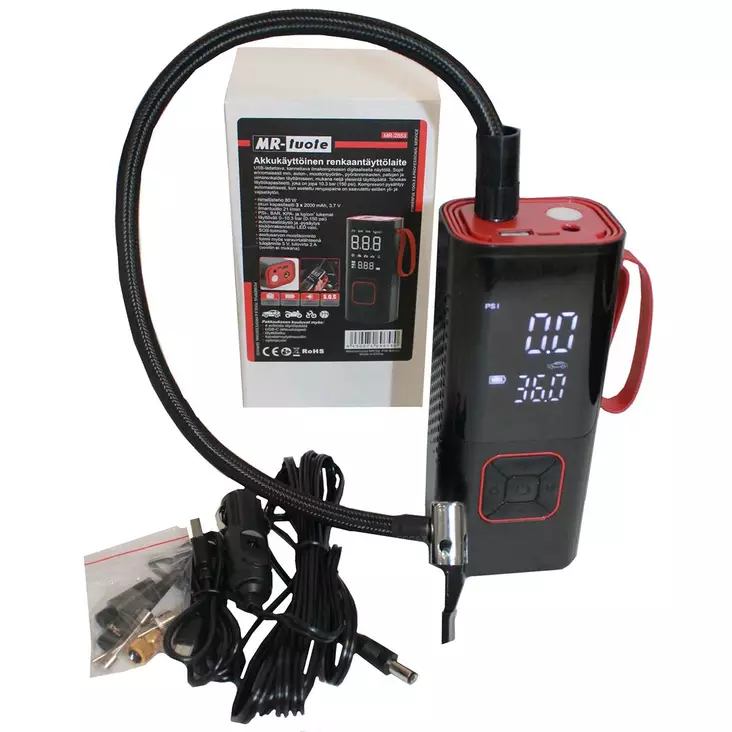 Akkukompressori renkaantäyttölaite - Kompressorit - 6430074696580 - 1